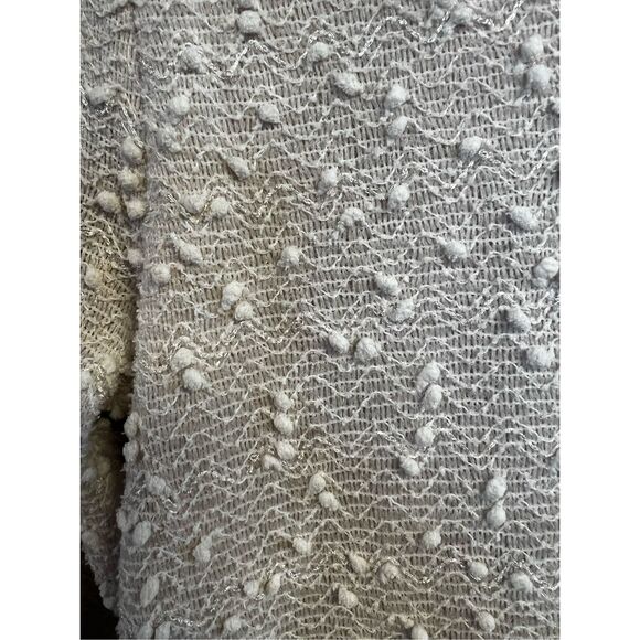 Jennifer Lopez Women's Beige Swiss Dot/sequence   Dress Size L Petite NWT - Picture 6 of 7